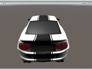 real time gt500 low-poly 3D Model