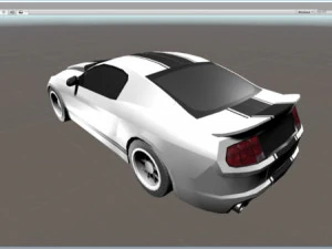 real time gt500 low-poly 3D Model
