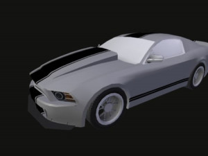 real time gt500 low-poly 3D Model