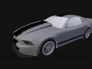 real time gt500 low-poly 3D Model