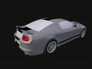 real time gt500 low-poly 3D Model