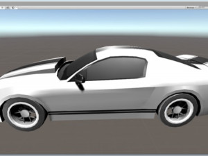 real time gt500 low-poly 3D Model