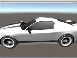 real time gt500 low-poly 3D Model