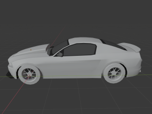 real time gt500 low-poly 3D Model