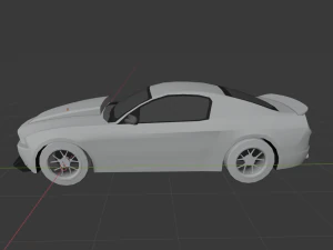 real time gt500 low-poly 3D Model