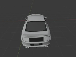 real time gt500 low-poly 3D Model