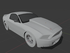 real time gt500 low-poly 3D Model