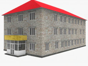 edificio scolastico Modello 3D