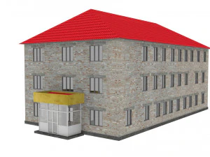 school building 3D Model