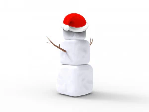 snowman cube 3D Model