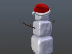 snowman cube 3D Model