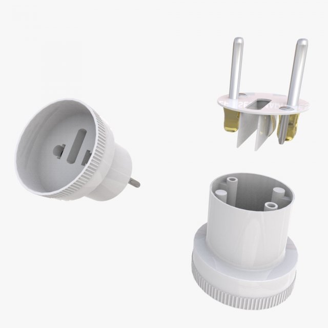 socket adapter Modelo 3D .c4d .max .obj .3ds .fbx .stl .blend 