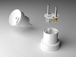 socket adapter Modelo 3D