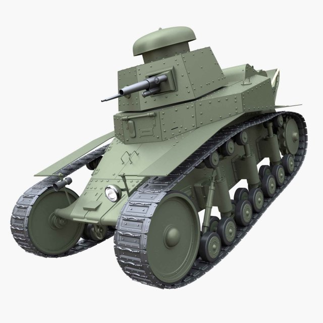 t-18ms-1 soviet light tank 3D Модель .c4d .max .obj .3ds .fbx .stl .blend 