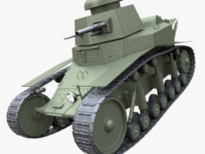 t-18ms-1 soviet light tank 3D Model