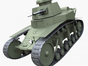 t-18ms-1 ソビエト軽戦車 3Dモデル