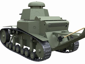t-18ms-1 soviet light tank 3D Model