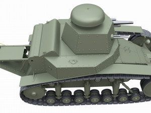 t-18ms-1 soviet light tank 3D Модель