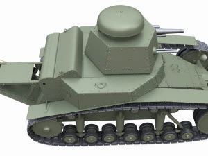 t-18ms-1 soviet light tank 3D Model