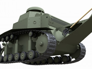 t-18ms-1 soviet light tank 3D Модель