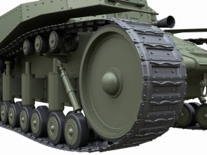 t-18ms-1 soviet light tank 3D Model