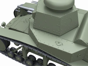t-18ms-1 soviet light tank 3D Model