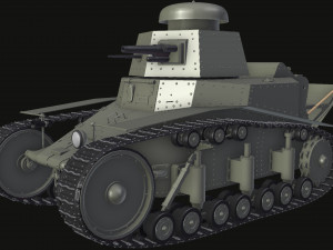 t-18ms-1 soviet light tank 3D Модель