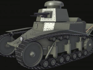 t-18ms-1 soviet light tank 3D Model