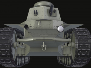 t-18ms-1 soviet light tank 3D Модель