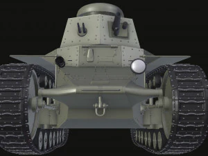 t-18ms-1 soviet light tank 3D Model