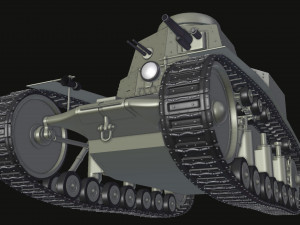 t-18ms-1 soviet light tank 3D Модель