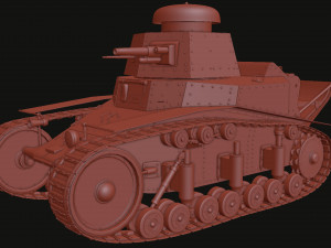 t-18ms-1 soviet light tank 3D Модель