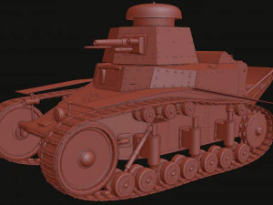 t-18ms-1 soviet light tank 3D Model