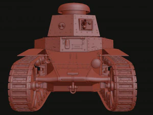 t-18ms-1 soviet light tank 3D Model