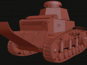 t-18ms-1 soviet light tank 3D Model