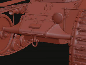 t-18ms-1 soviet light tank 3D Model