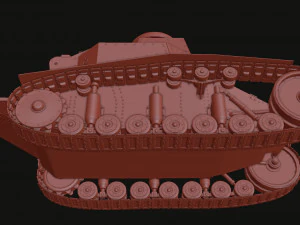 t-18ms-1 soviet light tank 3D Model