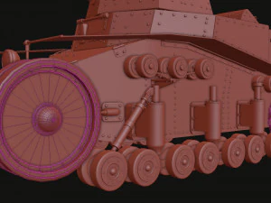 t-18ms-1 soviet light tank 3D Model