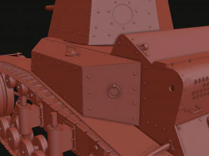 t-18ms-1 soviet light tank 3D Model