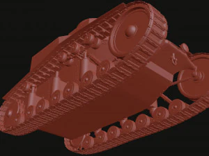 t-18ms-1 soviet light tank 3D Model