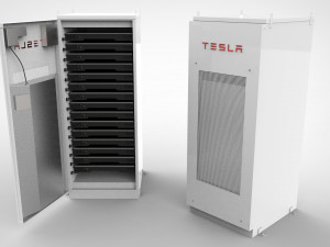 tesla powerpack 3D 模型
