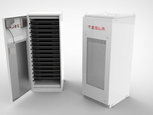 tesla powerpack 3D 模型