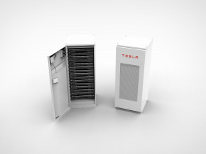 tesla powerpack 3D 模型