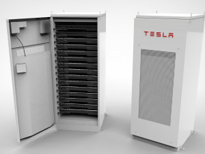 tesla powerpack 3D 模型
