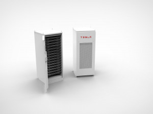 tesla powerpack 3D 模型