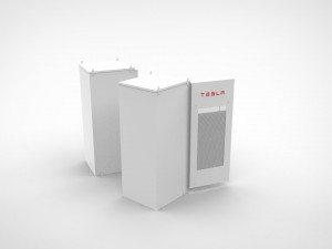 tesla powerpack 3D 模型