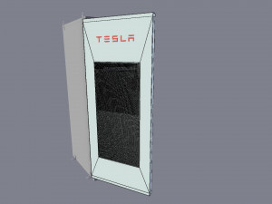 tesla powerpack 3D 模型