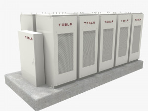 tesla powerpack Modèle 3D