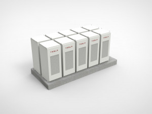 tesla powerpack Model 3D