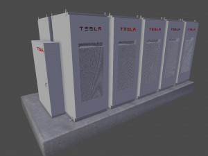 tesla powerpack Model 3D